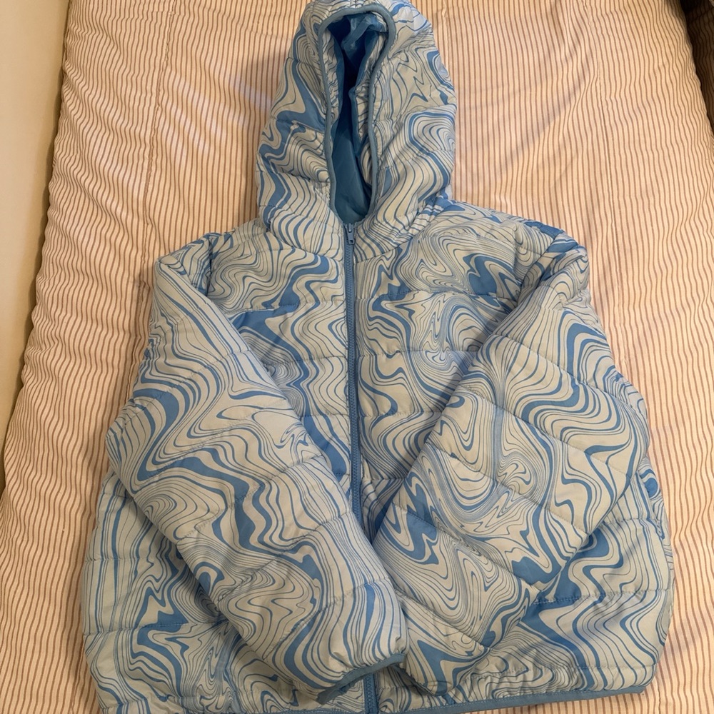 Wild Fable Light Blue and White Jacket